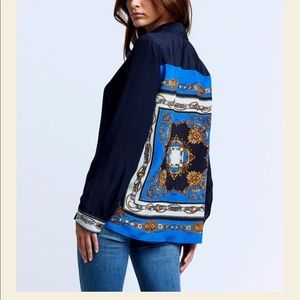 NWOT L’agence xs silk blouse